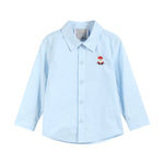 Light Blue Santa Dress Shirt - Lil Cactus
