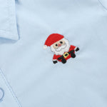 Light Blue Santa Dress Shirt - Lil Cactus