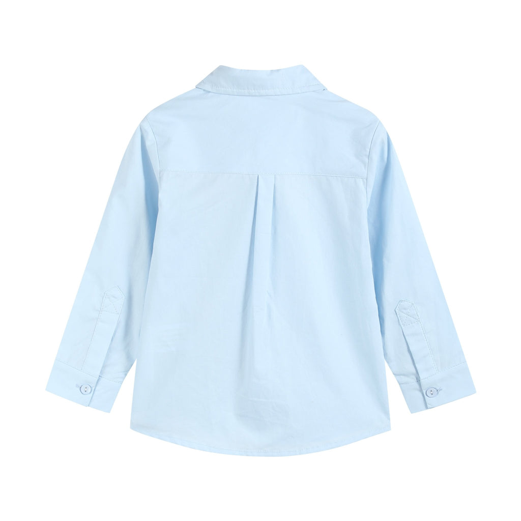 Light Blue Santa Dress Shirt - Lil Cactus