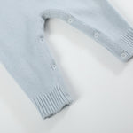 Light Blue Santa Knit Romper - Lil Cactus