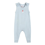 Light Blue Santa Knit Romper - Lil Cactus