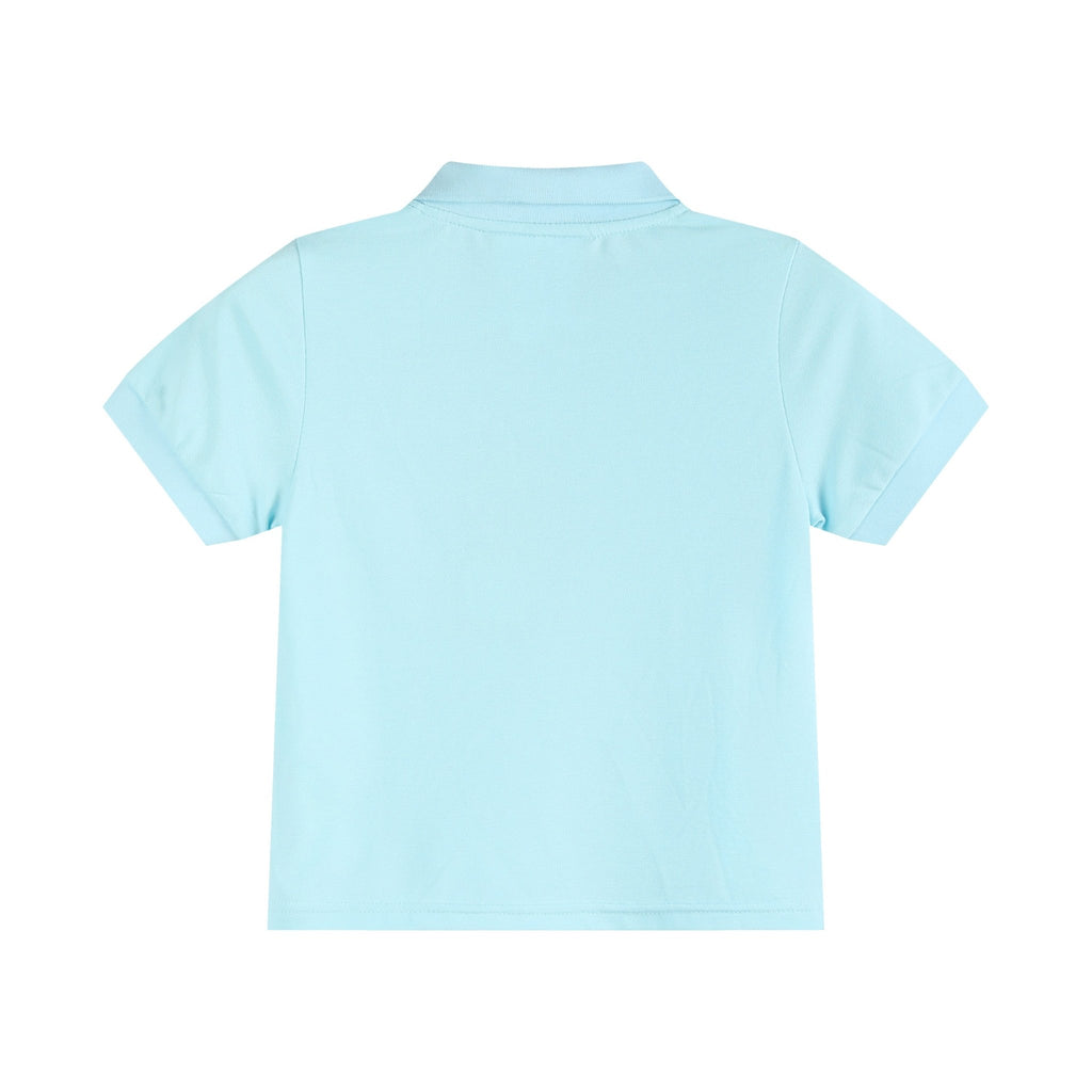 Light Blue Santa Polo Shirt - Lil Cactus