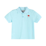 Light Blue Santa Polo Shirt - Lil Cactus
