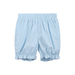 Light Blue Santa Smocked Dress and Bloomers - Lil Cactus