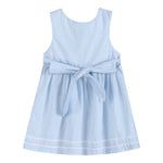 Light Blue Seersucker A - Line Dress - Lil Cactus