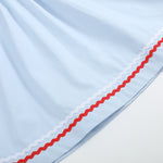 Light Blue USA Flag Smocked Dress - Lil Cactus