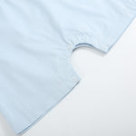 Light Blue USA Flag Smocked Shortalls - Lil Cactus