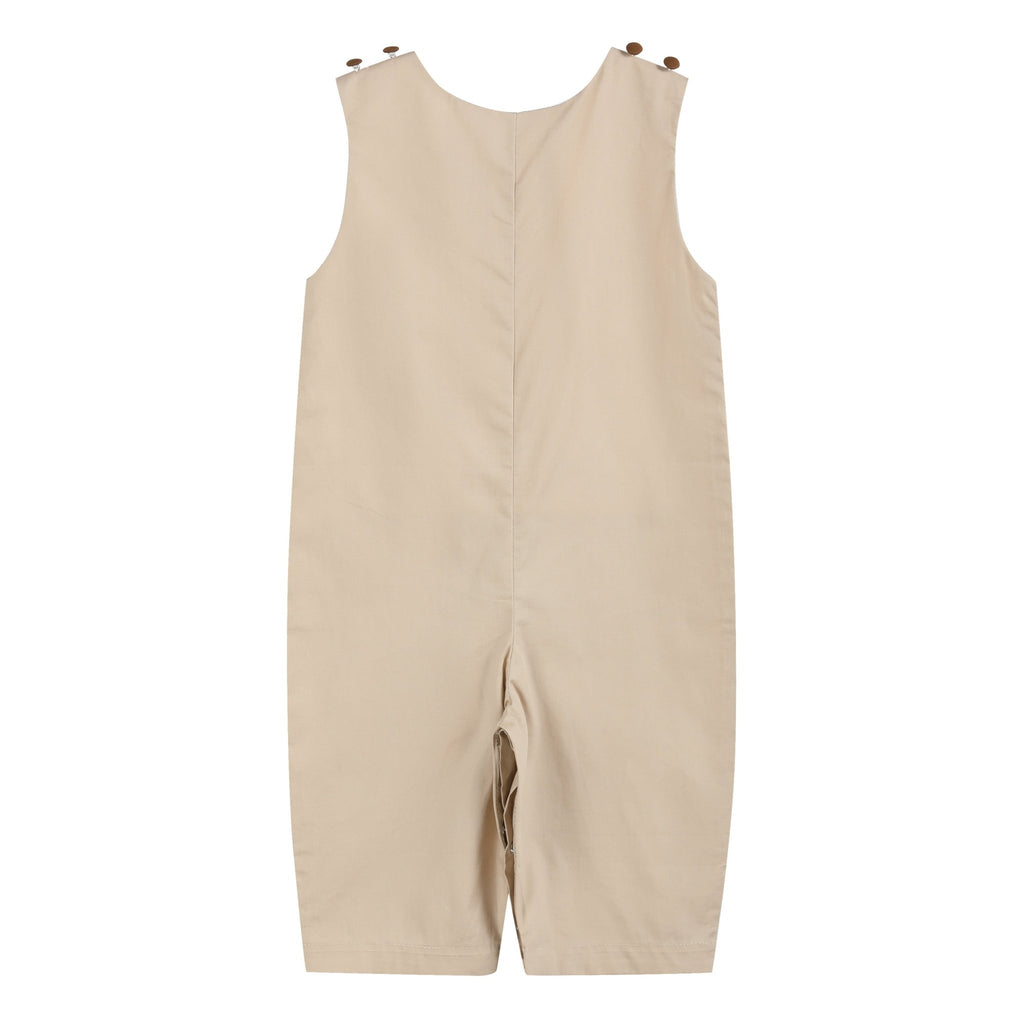 Light Brown Football Overalls - Lil Cactus