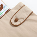 Light Brown Mallard Smocked Overalls - Lil Cactus