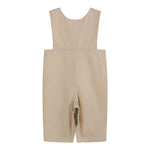 Light Brown Mallard Smocked Overalls - Lil Cactus