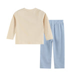 Light Brown Nativity Smocked Shirt and Blue Pants - Lil Cactus