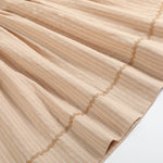 Light Brown Pinstripe Pumpkin Smocked Bishop Dress - Lil Cactus