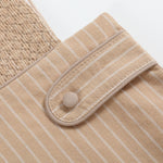 Light Brown Pinstripe Smocked Jon Jons - Lil Cactus