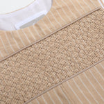 Light Brown Pinstripe Smocked Jon Jons - Lil Cactus