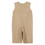 Light Brown Pumpkin Football Truck Overalls - Lil Cactus