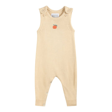 Light Brown Pumpkin Knit Romper - Lil Cactus