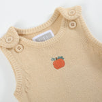 Light Brown Pumpkin Knit Romper - Lil Cactus
