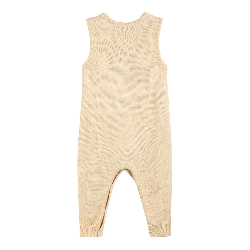 Light Brown Pumpkin Knit Romper - Lil Cactus