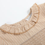 Light Brown Smocked Ruffle Dress - Lil Cactus
