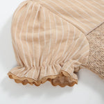 Light Brown Smocked Ruffle Dress - Lil Cactus