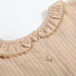 Light Brown Smocked Ruffle Dress - Lil Cactus