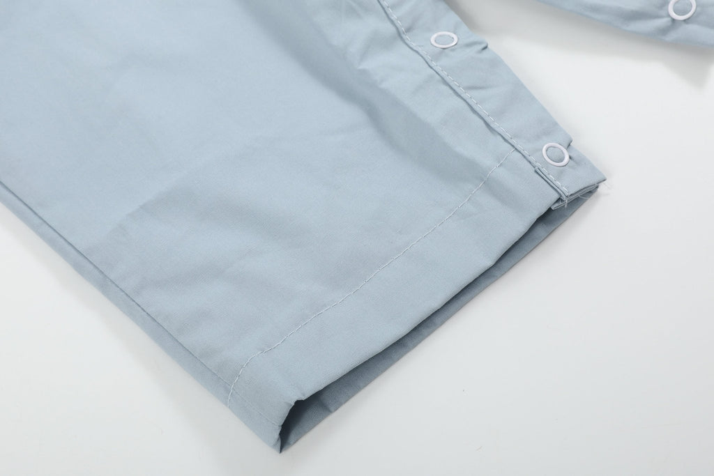 Light Gray 'Boo' Applique Overalls - Lil Cactus