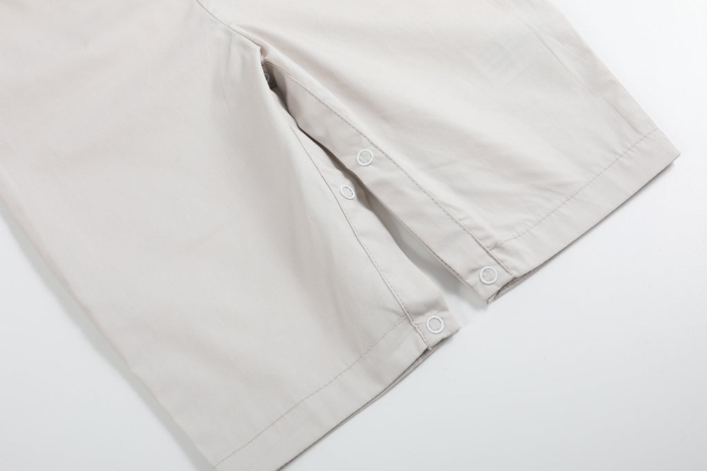 Light Gray Mallard Duck Overalls - Lil Cactus