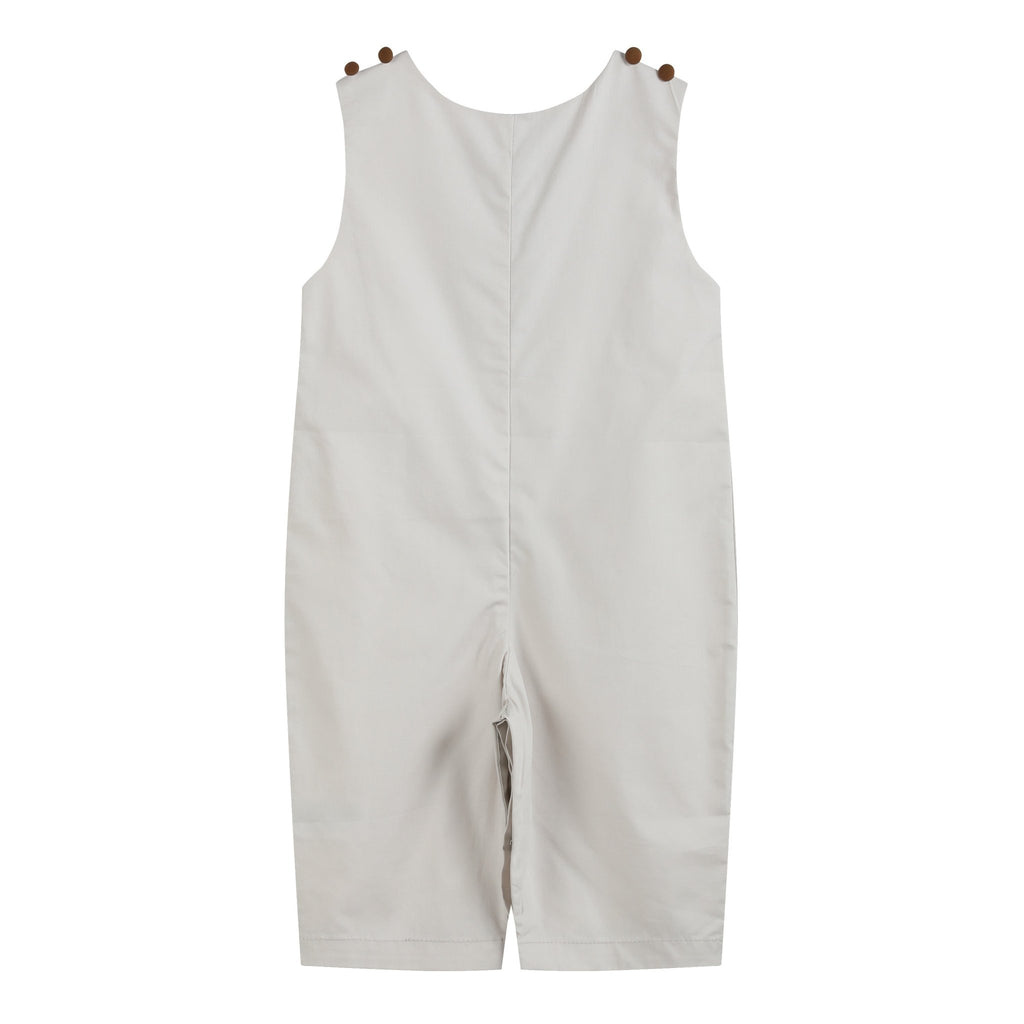 Light Gray Mallard Duck Overalls - Lil Cactus