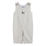 Light Gray Mallard Duck Overalls - Lil Cactus