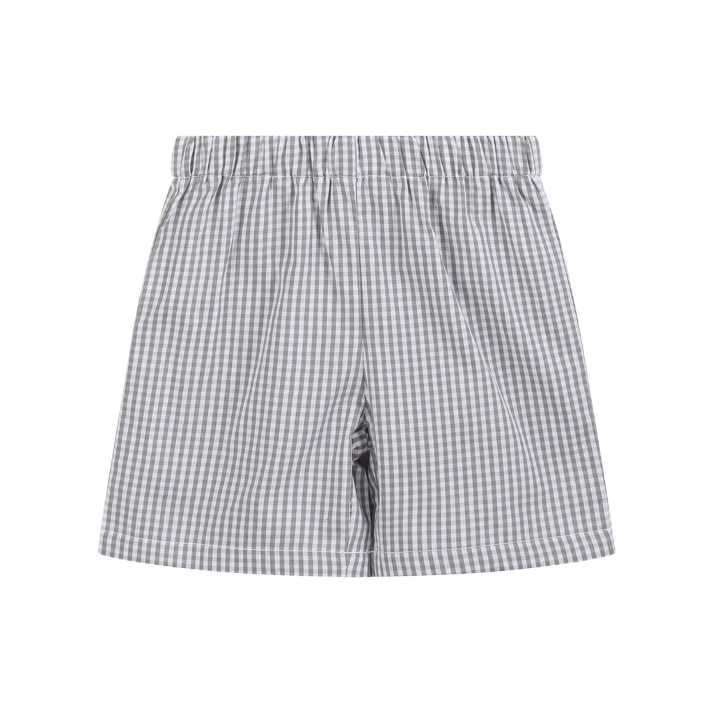 Light Gray Mallard Smocked Shirt and Shorts - Lil Cactus