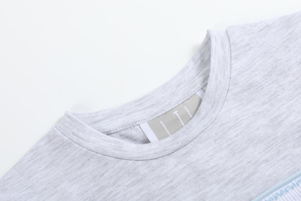 Light Gray Mallard Smocked Shirt and Shorts - Lil Cactus