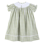 Light Green Alligator Smocked Bishop Dress - Lil Cactus