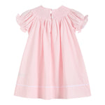 Light Pink Daisy Smocked Bishop Dress - Lil Cactus