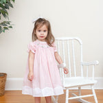 Light Pink Easter Bunny Smocked Bishop Dress - Lil Cactus