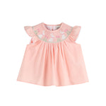 Light Pink Easter Bunny Smocked Top and Bloomer Set - Lil Cactus