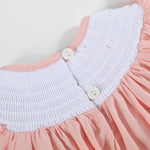 Light Pink Easter Smocked Flutter Romper - Lil Cactus