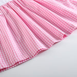 Light Pink Gingham A - Line Dress - Lil Cactus