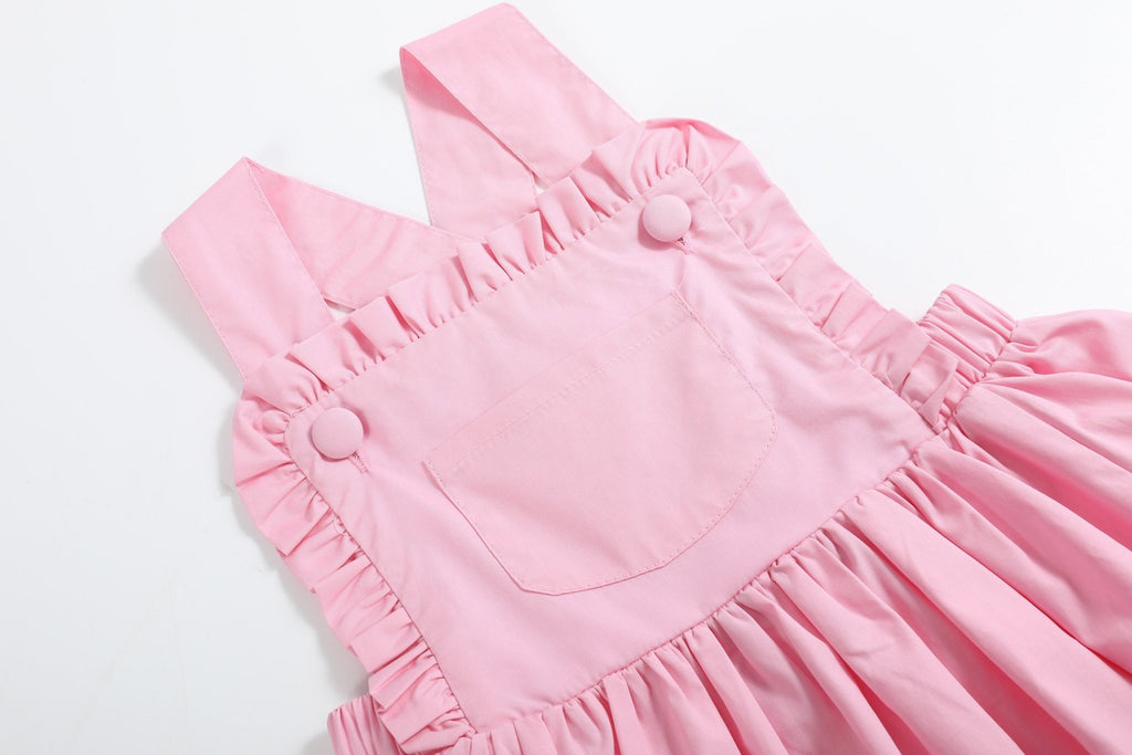 Light Pink Ruffle Jumper Dress - Lil Cactus