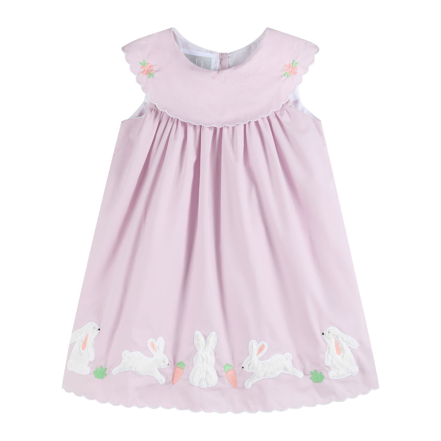 Light Purple Bunny and Flowers Dress - Lil Cactus