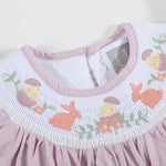 Light Purple Easter Smocked Bishop Dress - Lil Cactus