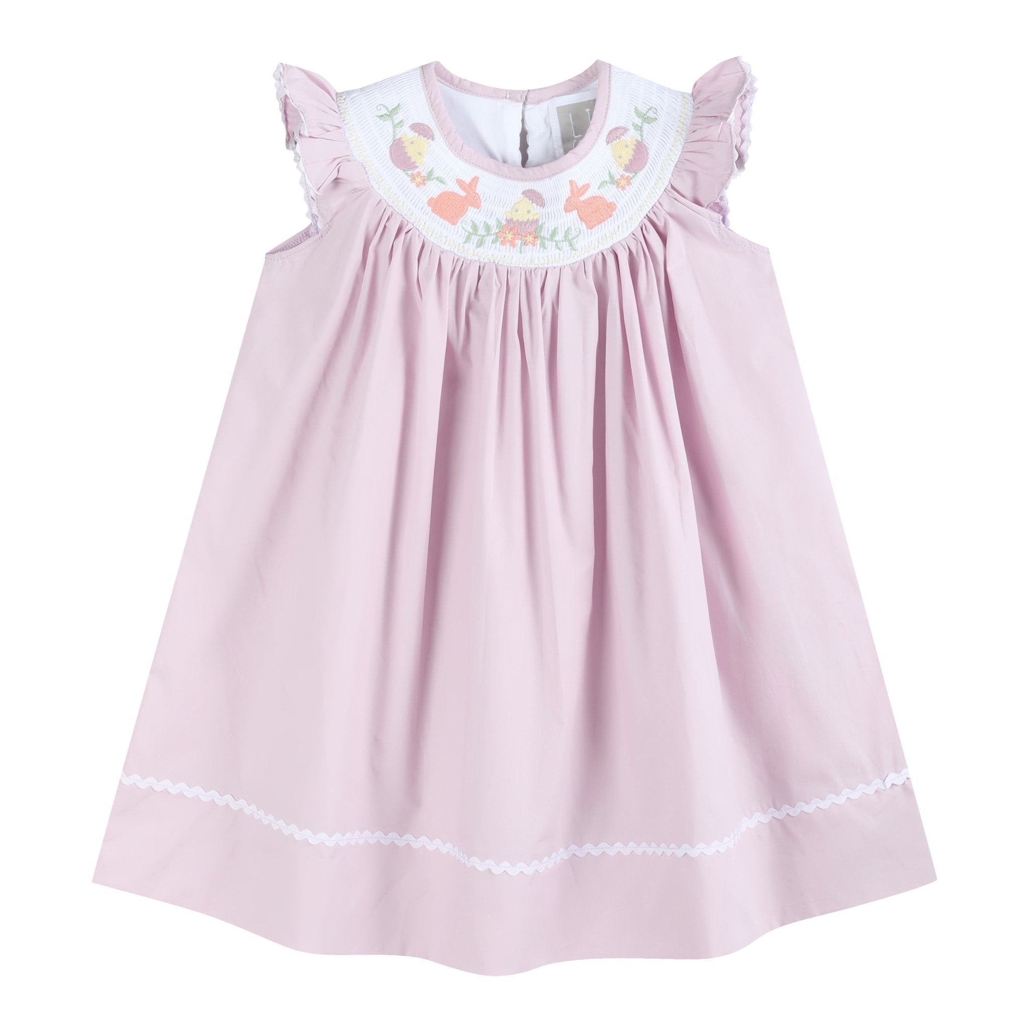 Light Purple Easter Smocked Bishop Dress - Lil Cactus Light Purple Easter Smocked Bishop Dress - Lil Cactus