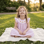 Light Purple Easter Smocked Bishop Dress - Lil Cactus