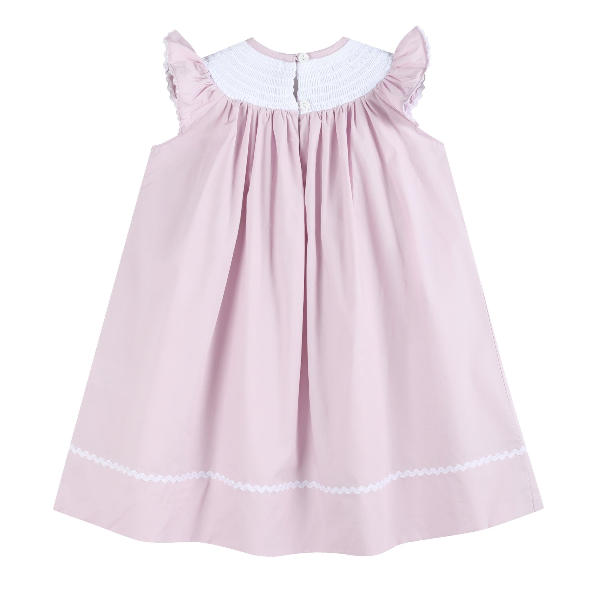 open lace back dress Mardi Gras Purple Smocked Bishop Bubble – Classic Whimsy main image 0