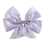 Lilac Mist Purple Satin Large Bow Hair Clip - Lil Cactus