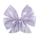 Lilac Mist Purple Satin Large Bow Hair Clip - Lil Cactus