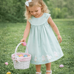 Misty Blue Fuzzy Chickies Dress - Lil Cactus