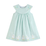 Misty Blue Fuzzy Chickies Dress - Lil Cactus