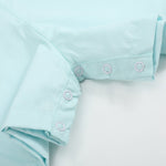 Misty Blue Fuzzy Lamb Shortalls - Lil Cactus