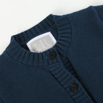 Navy Blue Christmas Santa Knit Cardigan - Lil Cactus