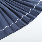 Navy Blue Nativity Long Sleeve Smocked Bishop Dress - Lil Cactus